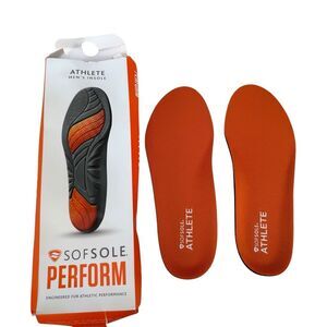 SofSole perform men’s Athlete Insoles Size 7-8.5 New